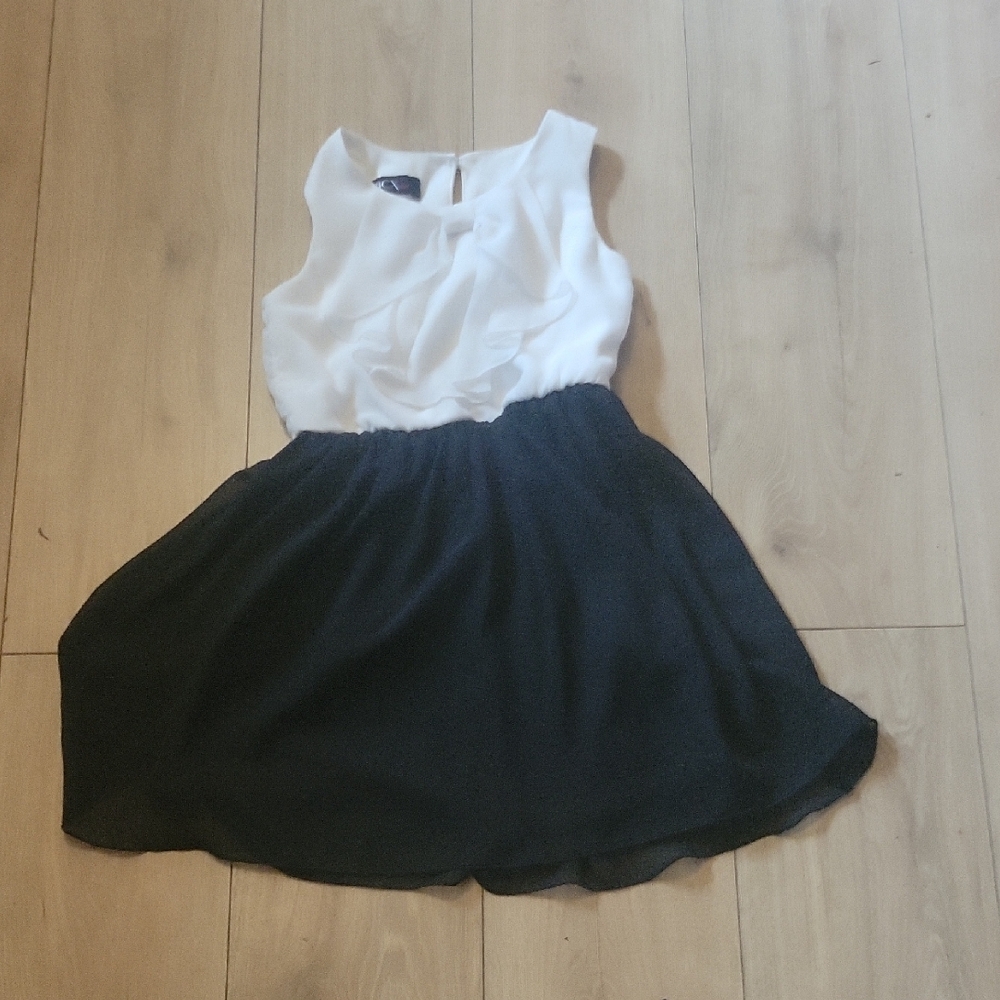 BCX Kids Formal Dress - Black and White